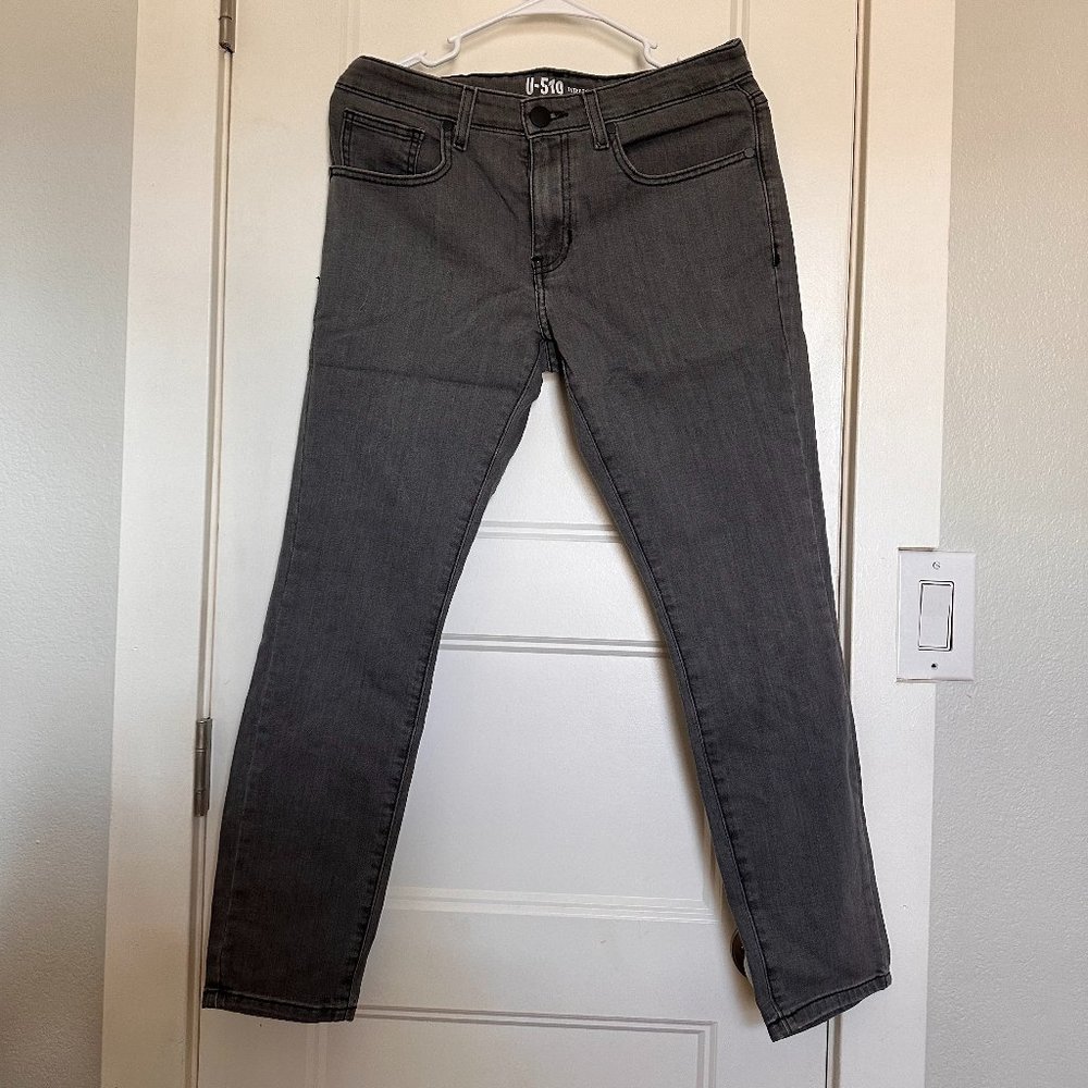 Under 510 Grey Slub Jean 30W x 28L Slim tapered - NWOT, never worn